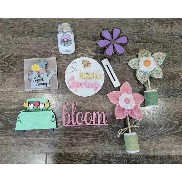 Spring tier tray decor bundle‎ #6 - Picture 1 of 5